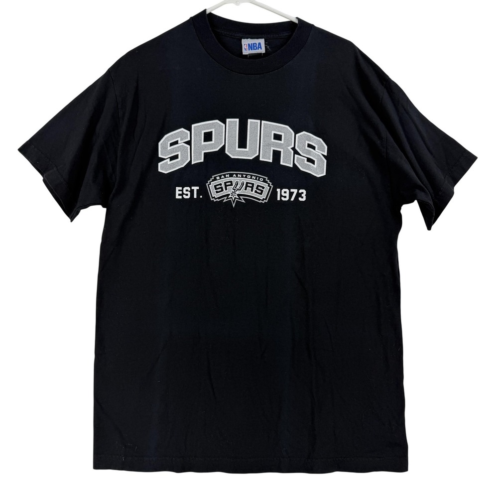 San Antonio Spurs Shirt Mens Large Black‎ NBA Basketball Graphic Tee Est 1973